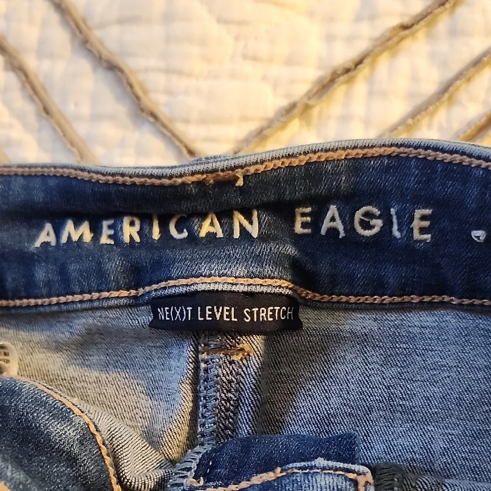 American Eagle Outfitters Blue Denim Mini Skirt - Picture 2 of 9
